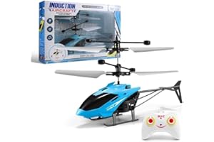 Spiritzohic Remote Control Helicopter, RC Helicopters Toy Aircraft Model Toys Radio Controlled Aircraft Indoor Toy RC Flying Toys Gift for Birthday, Christmas(Blue)