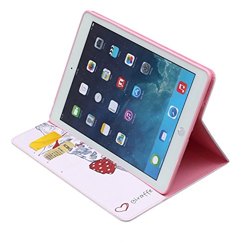 iPad Mini 1/2/3 Hülle, DEENOR Bunt Painting und Stilvoll Brieftasche Tasche PU Leder Flip Protective Stand Tasche Schutzhülle Hülle für Apple iPad Mini 1/2/3 Generation.[Giraffe] - 6