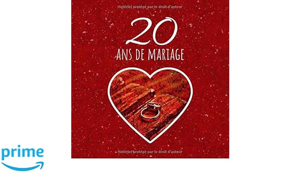 20 Ans De Mariage Livre D Anniversaire Livre D Or Mariage