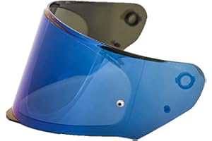 LS2 Helmets Assault/Rapid/Stream - Protector facial exterior (iridio azul)