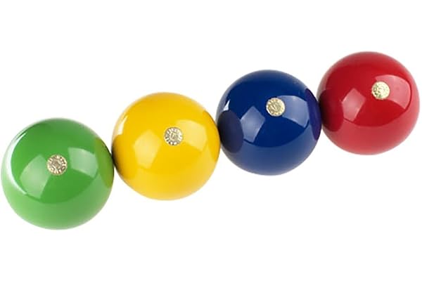 Universella reservkulor Ø 70 mm för Krocket/Croquet spel – 4 stycken – Krocket är kul i trädgården med kvalitetsvaror av trä för hela familjen – Tillverkad i EU