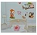 Produktbild 7 tlg. Set 3-D ! Wandtattoo - beschichtet und wasserabweisend - Eule Reh Waldtiere - z.B. für Bad / Badezimmer - selbstklebend - Wandsticker Sticker Aufkleber