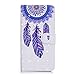 Produktbild iPhone 6 / 6S Hülle, Chreey 3D Reflektierend Design Handyhülle PU Ledertasche Klapphülle mit Magnetverschluss Brieftasche Kartenfach und Ständer Flip Cover Wallet Case - [Blau Traumfänger]