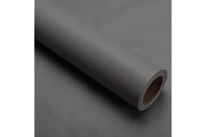 MERCOY 40cm x 300cm Peel and Stick Wallpaper Grey Self Adhesive Wallpaper Sticky Back Plastic Vinyl Removable Paper Decorative for Bathroom Bedroom Wall Table Thick Sticky Paper Furniture Stickers