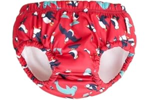 TotsBots- Reusable Swim Pants for Babies and Toddlers - Easy to Use - Swimming Pool Safe - Breathable and Stretchy Fabric - UK Made (Puffling Paddle, 6-12 Months)