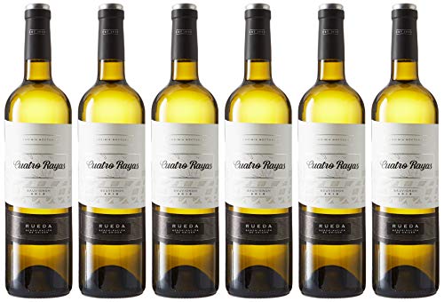Cuatro Rayas Vino Rueda Souv de 12.5º - Paquete de 6 botellas de 75 - Total 450 cl