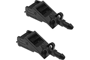 VGOL 2pcs Ugelli Lavavetri Tergicristallo Anteriori Per Auto 6RD955985 6E0955985A Getto Spray Tergicristallo Compatibile Con Golf Compatibile Con Bora MK4 Compatibile Con Passat B5 Polo