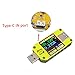 Produktbild RD UM34C USB 3.0 Typ C Farbe LCD Display Tester Spannung Strom Meter Voltmeter Amperemeter Batterie Ladung Kabel Impedanz Widerstand Messung Kommunikation Version