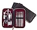 10-Pieces Nail care Personal Manicure & Pedicure Set, Nail Clippers set,Travel & Grooming Kit Tools (Brown)