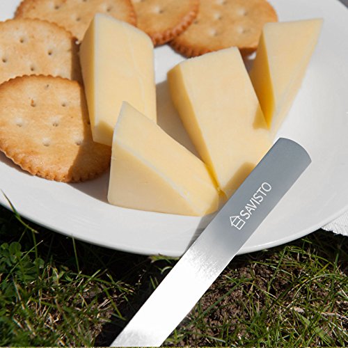 Savisto Luxus 4 Personen Picknickkorb mit komplettem Picknick-Set inkl. Teller, Besteck, Weingläsern, Kühltaschen und Weinkühler - 7