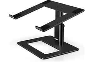 GOKEDA Support pour Ordinateur Portable Ergonomique réglable en Alliage d'aluminium Compatible avec MacBook Air Pro, Dell, HP, Lenovo Samsung (Plus d'ordinateurs Portables 11-17")