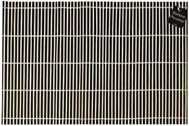 K6 Black Pack of 6 Bamboo Placemat &amp; FREE GIFT Lotmart pen per parcel
