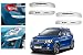 Auto Pearl Premium Quality Car White Chrome Bumper Safety Guard Protector - Maruti Suzuki Ignis - Set of 4Pcs RS.699.00