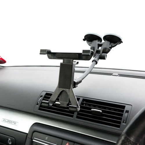 UltimateAddons Dual Saugnapf Halterung KFZ und einstellbar X-Form-Tablet PC Halter geeignet für Sony Xperia Z4 Tablet - 8