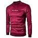 Produktbild Herren Pullover Btruely Winter Männer Sweatshirt Langarm Mantel Männer Outwear (M, Rot)