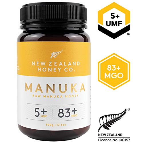 New Zealand Honey Co. Miel de Manuka MGO 83+ / UMF 5+ | Nueva Zelanda Miel 100% Pura y Saludable | 500g