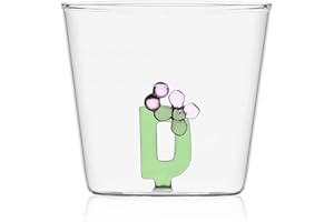 Ichendorf Bicchiere Collezione Greenwood Alfabeto Fiorito Lettera D