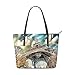 Produktbild COOSUN Wunderbare Street View Of Paris Eiffelturm PU Leder Schultertasche Handtasche und Handtaschen Tasche für Frauen