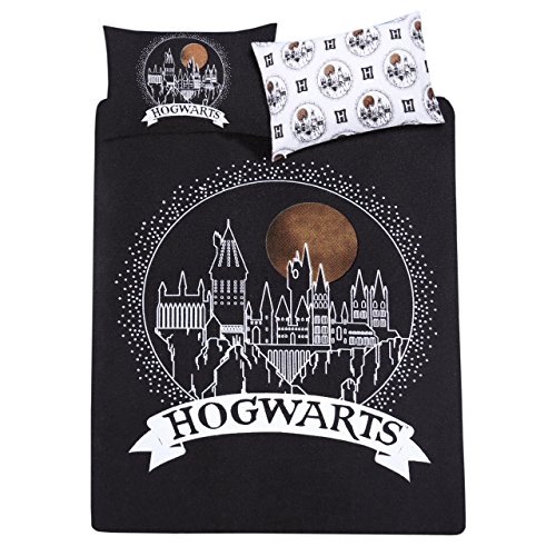 Harry-Potter-Hogwarts-2-tlg-Wende-Bettwsche-Set-King-Size-230x220-Schwarz