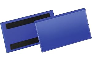 Durable 174207 Funda magnetica 150x67 mm (150 x 67 mm) Paquete de 50, azul