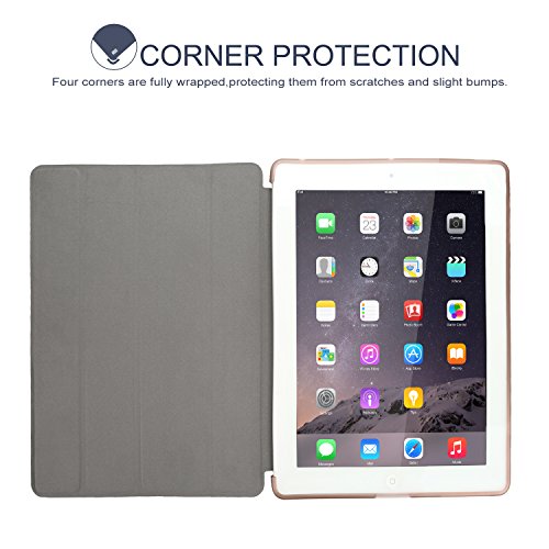 H  lle f  r iPad 2   iPad 3   iPad 4 CICMOD   Smartcover Case Tasche Schutzh  lle Etui Auto Aufwachen Schlaf Funktion mit Multi St  nder und Anti-Sto 