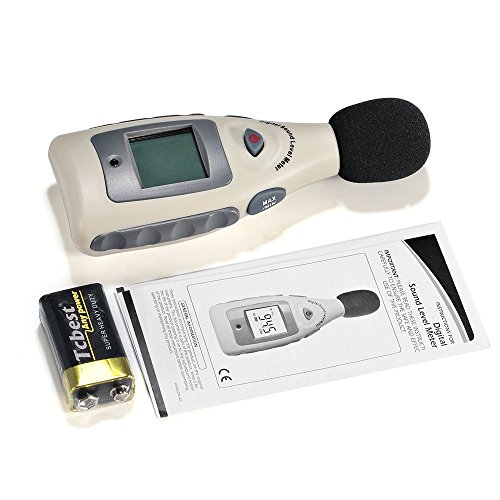 GrandBeing®LCD Tragbar Digital Sound Level Meter Schallpegelmesser 30dBA~130dBA mit eine 9V batterie (Schallpegelmesser) - 5