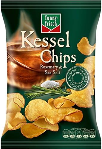 fresh funny Kettle Chips - Rosemary &amp; Sea Salt 120 g - 4.23 oz