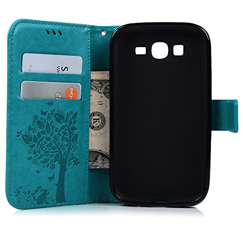 Badalink Hülle für Samsung Grand Neo i9060 Hülle Schutzhülle Bunt Druck PU Leder Flip Wallet Case mit Magnetverschluss Bäume Baum des Lebens Muster Cover Handyhülle Schale - 8
