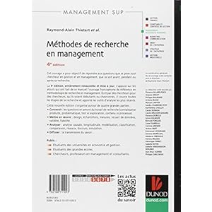 Méthodes de recherche en management - 4ème édition