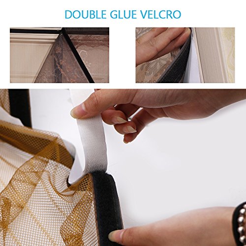 Magnet Fliegengitter Tür Moskitonetz Tür 90×210 cm,Yica Insektenschutz Magnet Vorhang Fliegenvorhang für Balkontür Wohnzimmer - 7