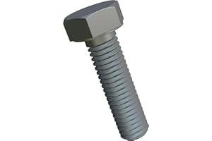 M6x60 Hex bultar, Metriska sexkantsbultar, Låsskruvar lämpliga för metallkonstruktioner, fordonsmaskiner, DIY Förzinkat stål klass 8.8 DIN933 6mm x 60mm (25 delar)
