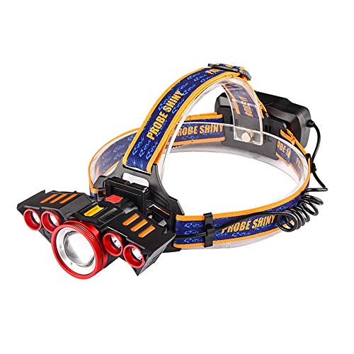 Probe Shiny 1x XM-L T6 LED +4X XPE Induction LED Head Torch Waterproof Rechargeable Headlamp Headlight Set
