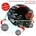 Produktbild AIRWHEEL C6 Motorradhelm Jethelm mit Visier und Sonnenblende Damen Herren Schwarz-Lila. Helm-Headset mit HD-Kamera, Wifi, Bluetooth, Kopfhörern, Freisprecheinrichtung. Größe L 59-60cm