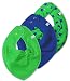Pippi Lot de 3 bavoirs triangulaires pour bébé Motif étoiles, bleu, vert