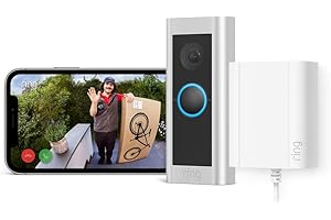 Ring videotimbre cableado Pro (anteriormente Video Doorbell Pro 2) con enchufe | Timbre con vídeo 1536p HD de cuerpo entero, detección de movimiento 3D, vista panorámica | 30 días gratis de Ring Home