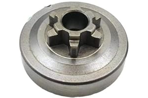 DOLPIMA Pignone Campana Frizione Motosega 3/8" 6 Denti Compatibile con Motoseghe Originali e Cloni da 25cc 2500, Alpina, Echo, Efco, Sandrigarden, Sthil, McCulloch