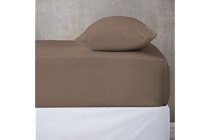 BANZAII TEXTILE INNOVATOR ONLINE Banzaii Lenzuolo sotto con Angoli Invernale Felpato in Flanella Anti-Pilling 100% Cotone Tinta Unita Due piazze Matrimoniale 160/170 x 200 cm Corda