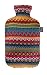 Fashy Hot Water Bottle with Cover Peru-Design Pink/ Brown 2 L