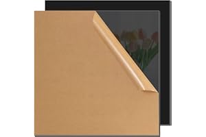 YIWONFU Metacrilato Plexiglás 2 Piezas, Metraquilato Negro 3mm, Vidrio Plastico Acrílico para Marcos de Fotos, Exposiciones de Proyectos, Pinturas y Más, 30 x 30cm