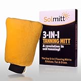 Tanning Mitt . First 3 in 1 Exfoliating Erasing & Fake Tan Applicator Mit. Perfect as an alternative to Sunless Self Tanner Mitts & Gloves. Better than a Spray Tan or Your Money Back!