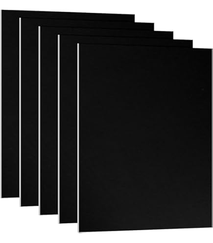 10PCS Black Anodized Aluminum Sheet – 5x7x0.03 Inch, 1mm Thick, 5052 Alloy For Laser Engraving, Crafting & DIY Projects