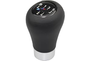 GIONAR Schaltknauf, 5-Gang Schaltknauf, Schaltkopf Universal Knauf Handball Schwarz für BMW 1er 3er E36 E38 E53 E60 E61 E63 E64 E83 E87 E88 E91 E92
