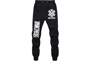 WANHONGYUE Anime One Piece Luffy Pantalons de Sport Jogging Adulte Cosplay Bas de Survêtement Sweatpants Trousers avec Poches
