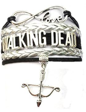 Mehrschichtige Pelzmantel The Walking Dead TV Charm Armband Armbrust -19 Farben