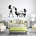 Produktbild Cwemimifa 5D Diamantmalerei Disney,3D Silhouette Wandaufkleber Wandtattoo Zitate Art Home Removable Decor,Schwarz,48cmX34cm