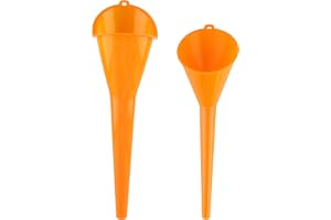 2 stycken påfyllningstrattset, högervinklad plast trattset, orange – 2 stycken