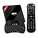 Price comparison product image SINUK Android 7.1 TV Box with Mini Wireless Qwerty Keyboard, 2017 Model H96 Pro plus 4K Android TV Box 3GB RAM 32GB ROM and Bluetooth 4.1 with Octa-core CPU 64 Bits Amlogic 912