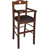 Seggiolone Bambino In Legno Massello - Modello Lusso Con Seduta In Paglia, 100% Italiano - Foto 7