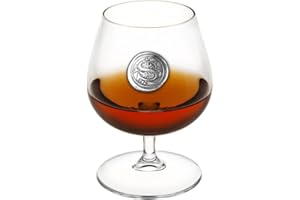 ENGLISH PEWTER COMPANY SHEFFIELD, ENGLAND English Pewter Company, bicchiere per brandy e cognac, 0,4 l, con monogramma personalizzabile S Clear