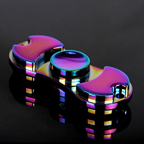 Rainbow Steel Fidget Hand Finger Spinner EDC Aluminum Focus ADHD Stress Toys Rainbow Steel Fidget Hand Finger Spinner EDC Aluminum Focus ADHD Stress Toys